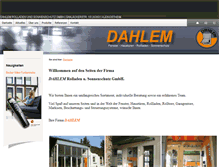 Tablet Screenshot of dahlem-gmbh.de